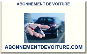 ABONNEMENT DE VOITURE 2026-2027